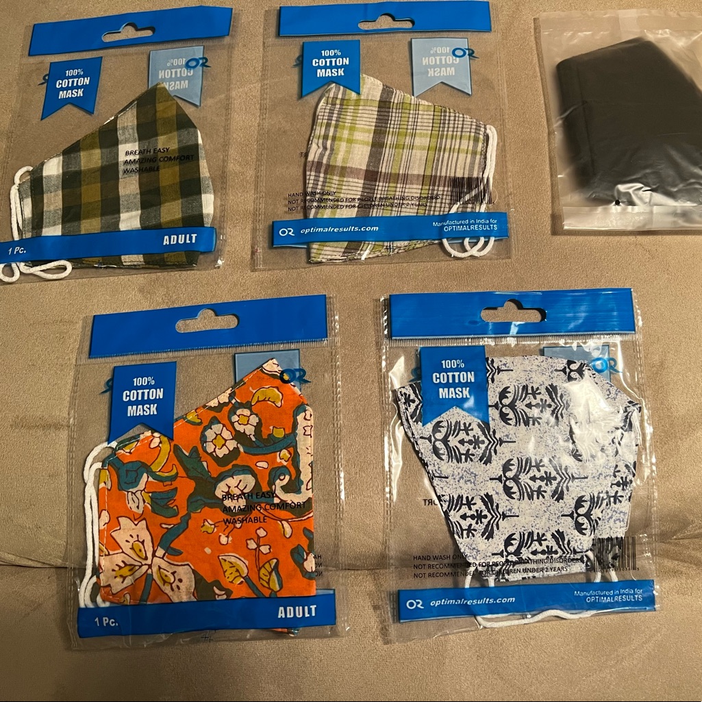 Brand New Set Of 5 Face Masks